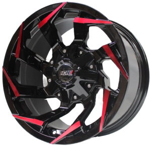 Rin N305D - 16X8.5X6-114.3 HCW N305D MB/R ET:-15 CB:66.1 16x8.5 6-114.3 con barrenación 6-114.3